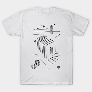 architecture construction area sketch T-Shirt